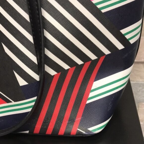 Trina Turk Geo Striped PVC Tote - Picture 12 of 16